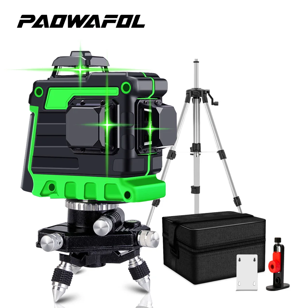 лазерный уровень нивелир paowafol 16 линий