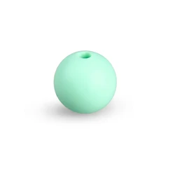 Vibrant Silicone Beads Set for Jewelry Crafting - 20 - Piece Collection (Mint green)