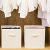 Cube Non Woven Fabric Storage Bin Collapsible Storage Box Home Supplies , Kid Toy Storage Organizer Cabinet drawer organization
