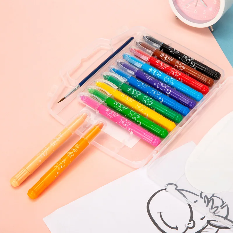 8/12 Colors Children's Non Dirty Crayons Students' Art Graffiti Oil Painting  Stick Oil Pastel Pen Set Kids Art Supplies Gifts - AliExpress