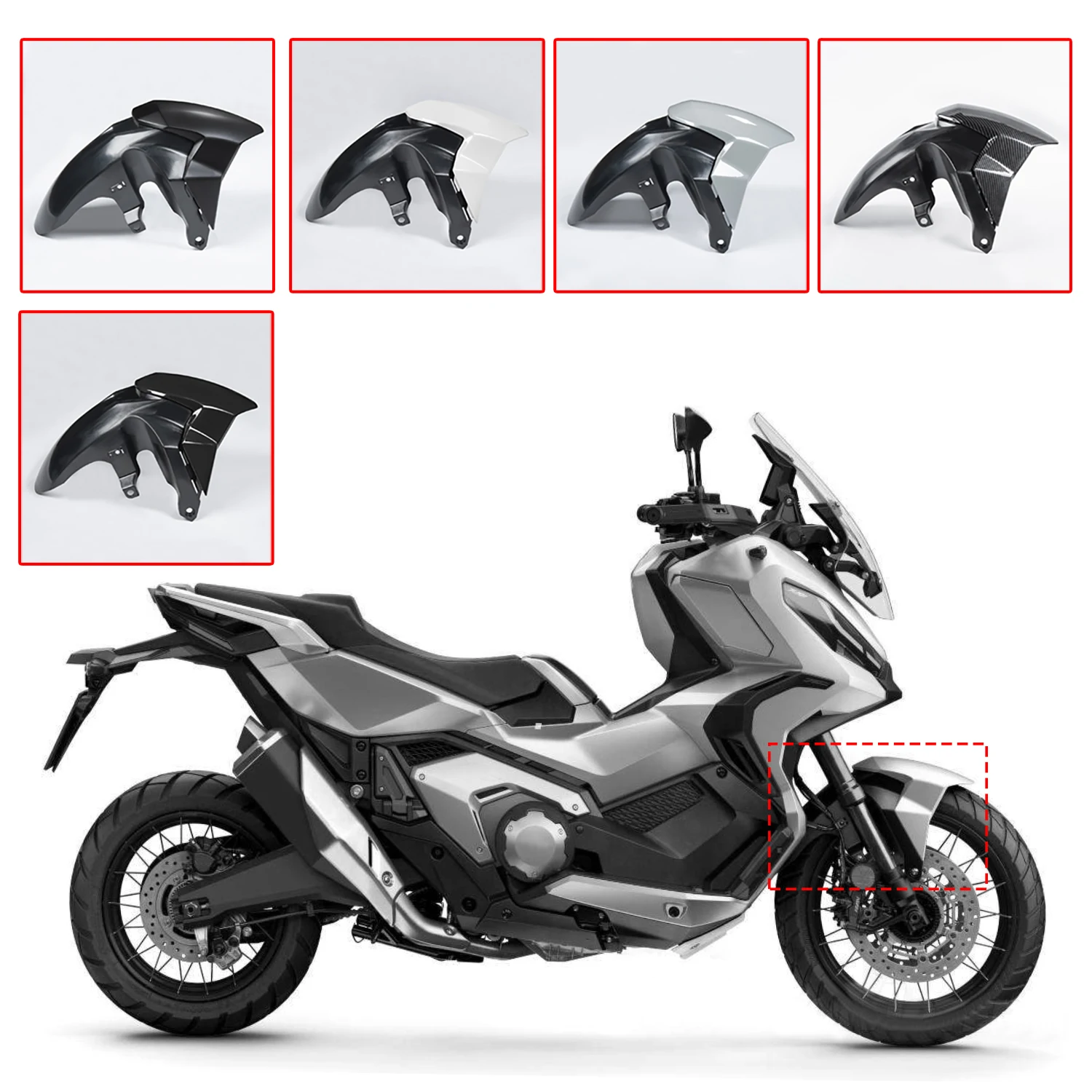 

Motorcycle Fender Front Mudguard Rear Wheel Cover Splash Guard Protector For Honda X-ADV 750 2017 2018 2019 2020 2021 2022 2023