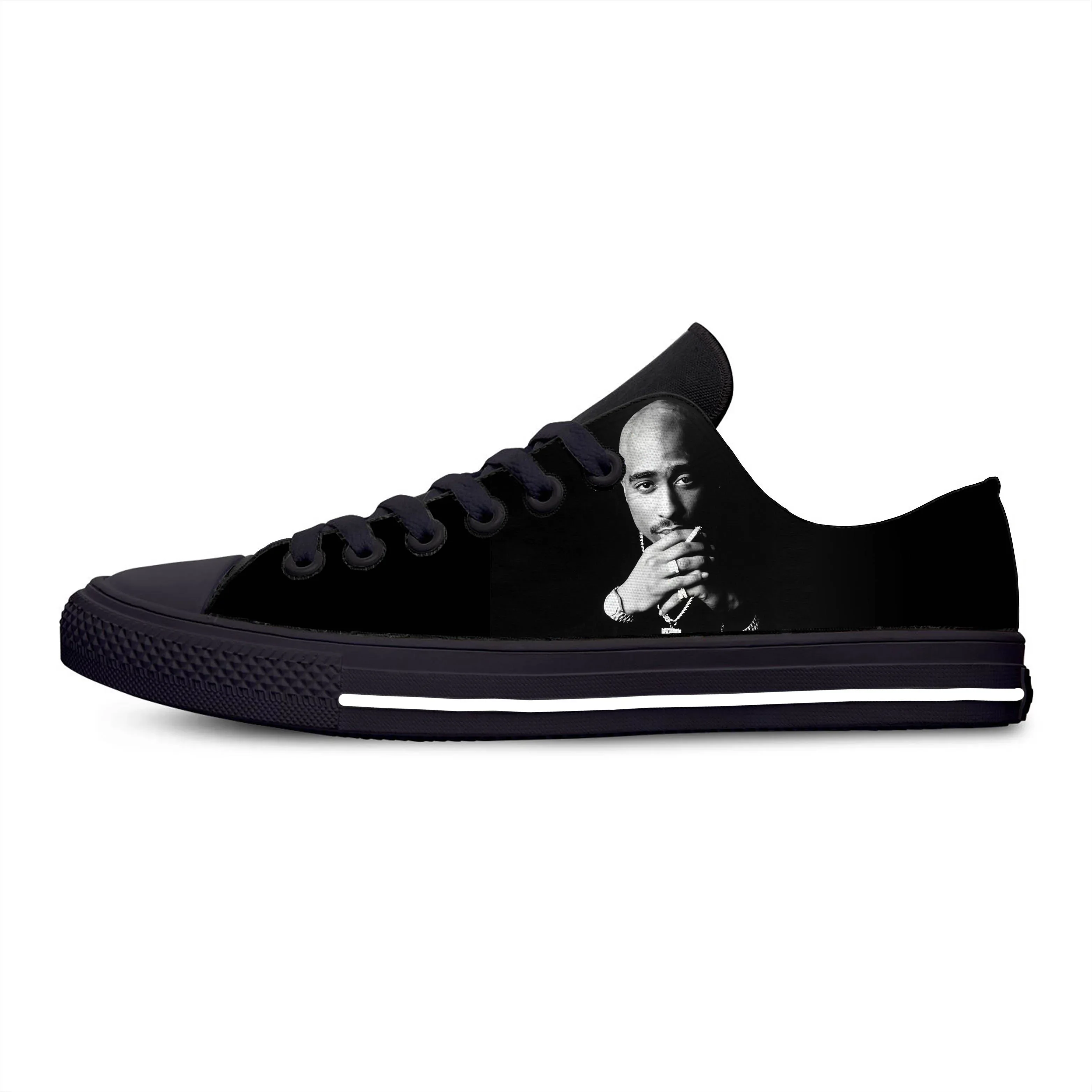 Hot New Summer Fashion 2Pac Tupac Sneakers Men's Women's High Quality 3D Handiness Casual Shoes Low Top Classic Board Shoes