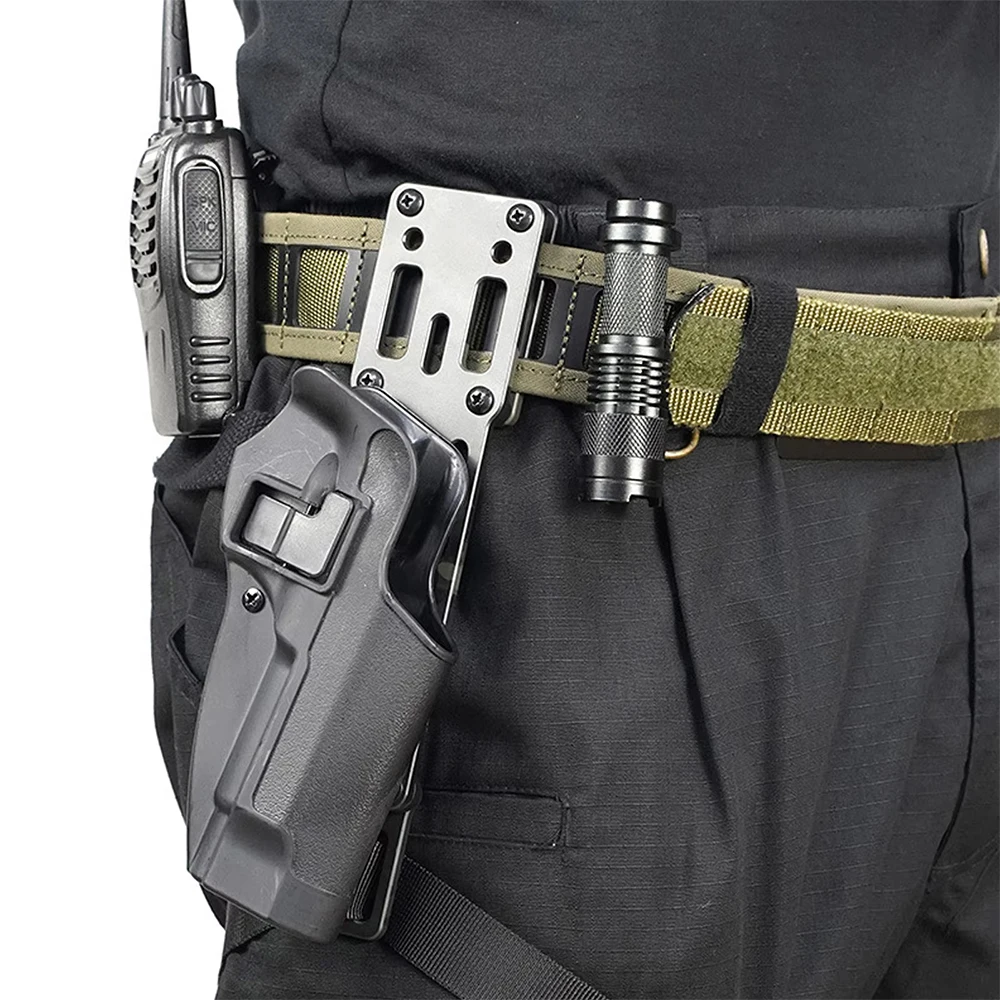 Enhanced Metal Modular Holster Adapter with Tactical Quick Release System