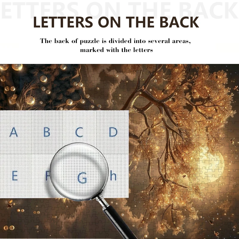 70*50cm 1000pieces Paper Puzzle Adult Puzzle Peacock in the MoonlightDifficulty Jigsaw Puzzle Relaxing Craft Home Wall Decro 5
