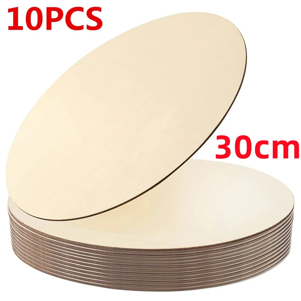 Tosuced Wooden Circles, 20 Pieces 11.8 Inch Unfinished Round