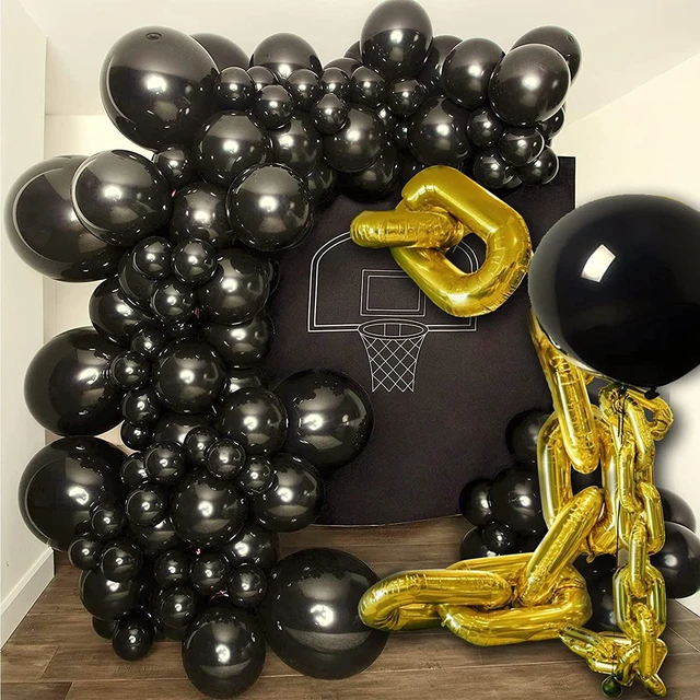 Party Like Gatsby Foil Balloons Great Gatsby Party Decorations Black Gold  Balloon Garland Kit Roaring 20s Birthday Decorations - AliExpress