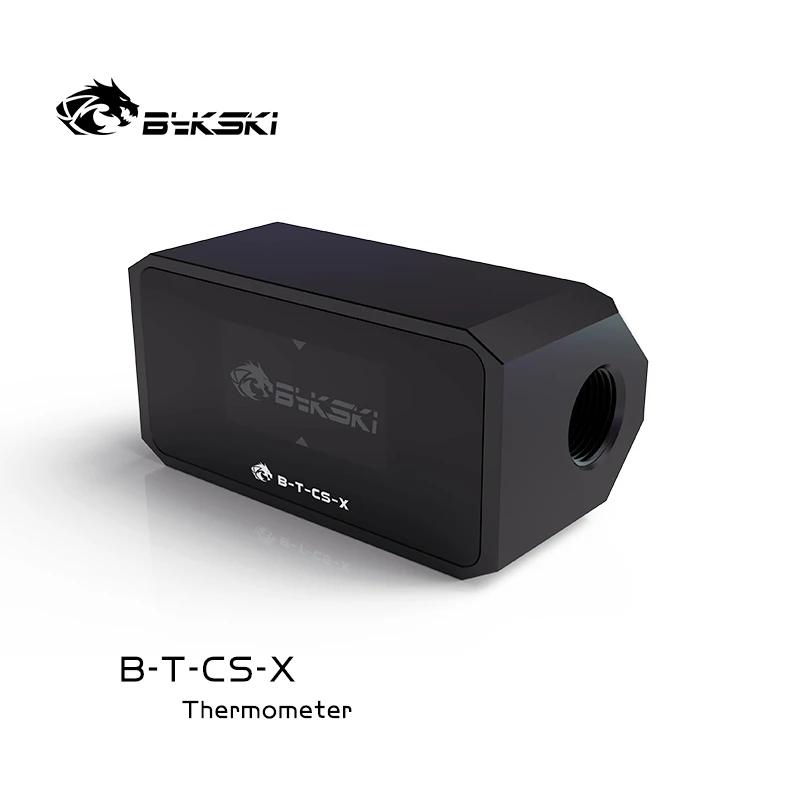 Bykski Oled Display Digital Medidor de Temperatura da Água Sistema Refrigerador Água Duplo g1 Fitting Fitting Termômetro Sensor Temperatura Montagem - Imagem 6