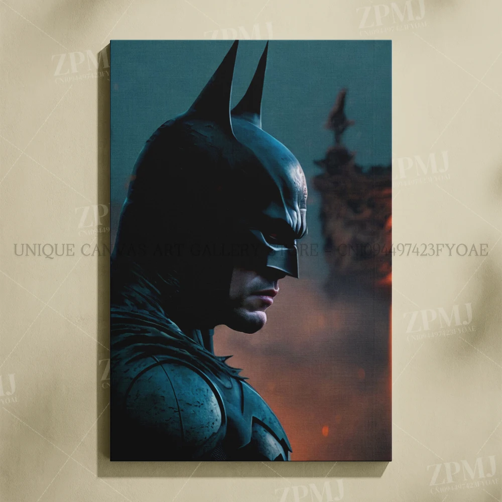Justice League Superhero Batman Wall Art - Canvas Home Decor Poster Prints