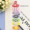 9PCS Flatback Resin Sports Ball Cabochon Rugby Basketball Football Volleyball Golf Tennis Cameo Jewelry Accessory Decor 6