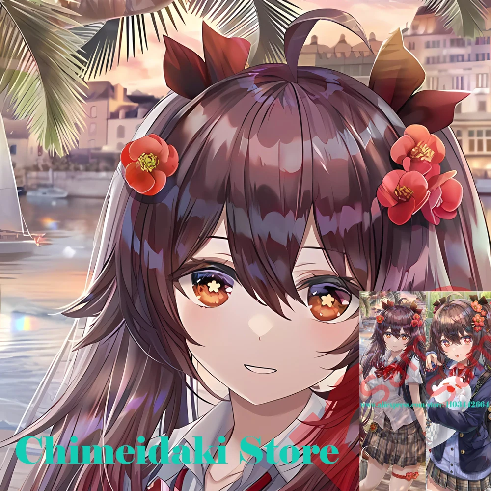 

Dakimakura Genshin Impact Hu Tao Pillowcase Game Hugging Full Body Sexy Pillow Case Cushion Cover Otaku Home Bedding Decor