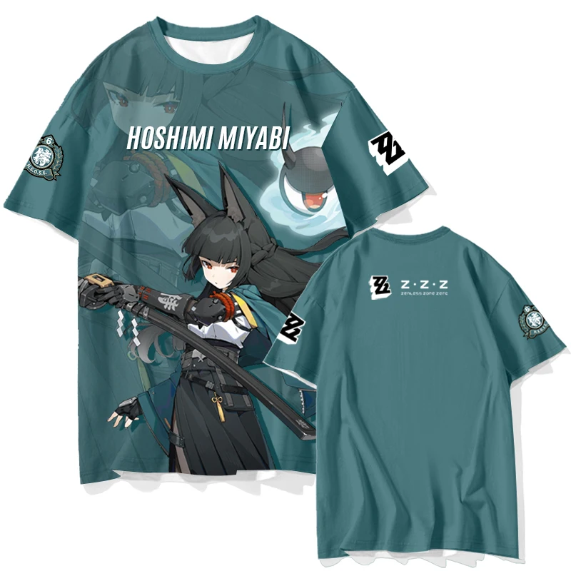 Zenless Zone Zero Short Sleeve T Shirt Kids Tees Cosplay Tops