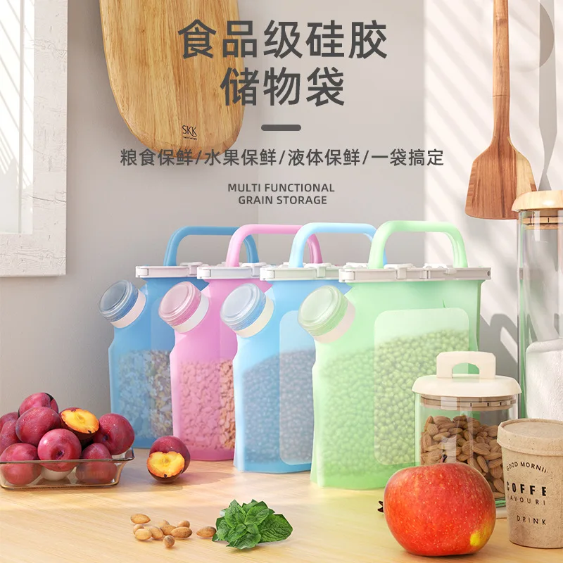 ReusableSiliconeFoodStorageBagsDishwasherSafeMicrowaveSafe