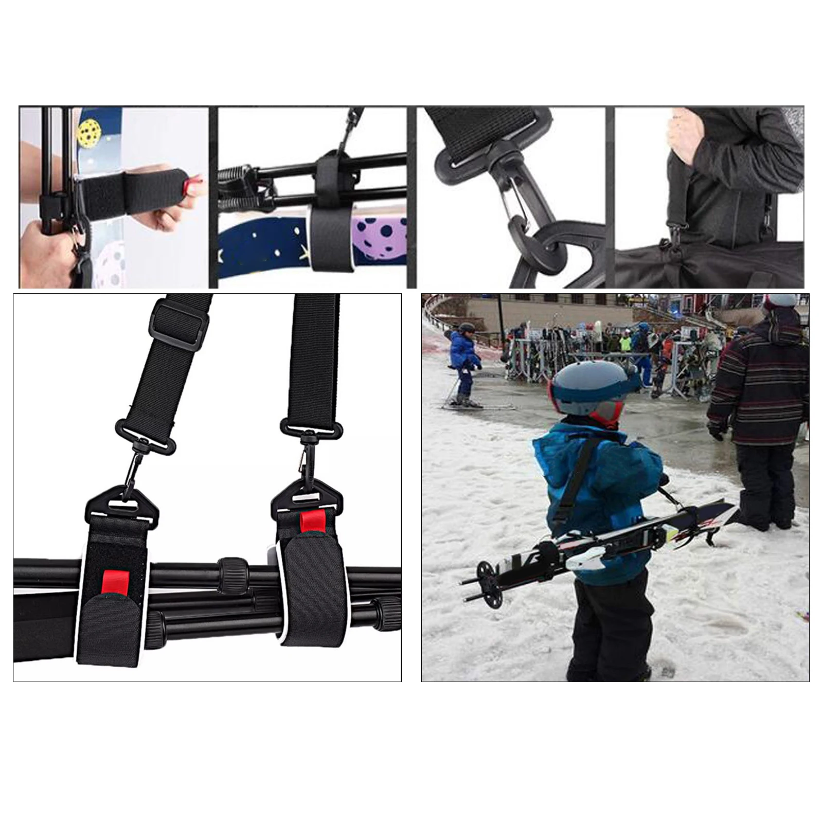 Ski Carrier Strap Durable Men Women Shoulder Carrier Lash Snowboard Shoulder Strap for Snowboard Winter Outdoor Ski Accessories 4