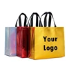 100pcs Personalised Print Logo Waterproof film non-woven fabric Gift Bag Phnom Penh Advertising Shopping Eco Bag Customized Logo 1