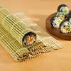 Square Sushi Roller Mat Natural Bamboo Sushi Mat Green Bamboo Sushi Rolling Mat Sushi Making Kit Sushi Maker Blind for Kitchen