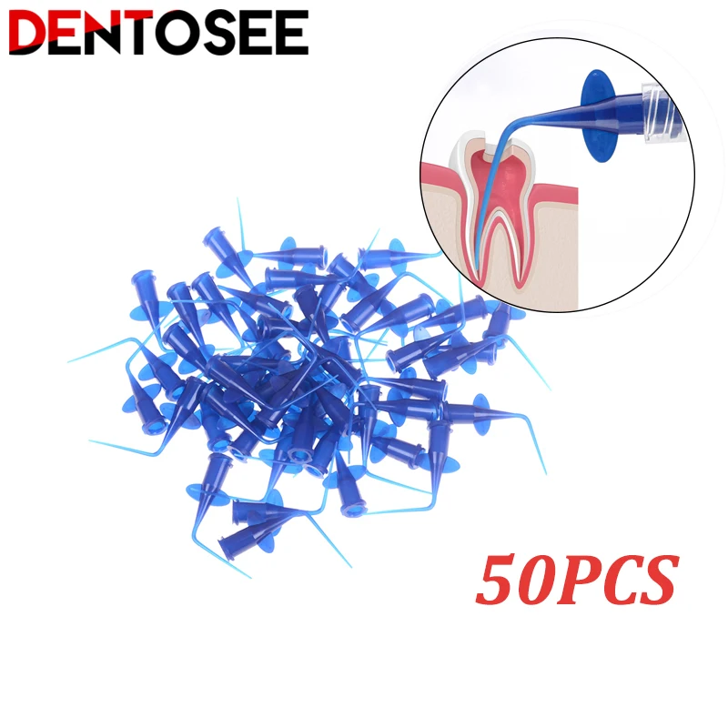 10pcsDental Disposable Plastic Syringe Tip Endo Irrigation Disposable