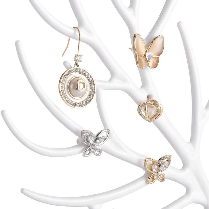 Creative Antlers Jewelry Display Stand for Earrings Necklace Hanging Racks Pendant Bracelet Ring Organizer Holder Make Up Tray jewelry display stand