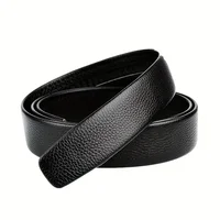 High-quality Men's Automatic Buckle PU Belt New Simple Men's Business Casual Belt Fashionable Men's Birthday Gifts 5