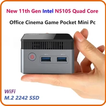 MINI Pc Windows 11 de poche ZX01, Intel N5105, 2.9GHZ, DDR4, 8 go de ram, 1 to de SSD, wi-fi 5G, bluetooth 4.2