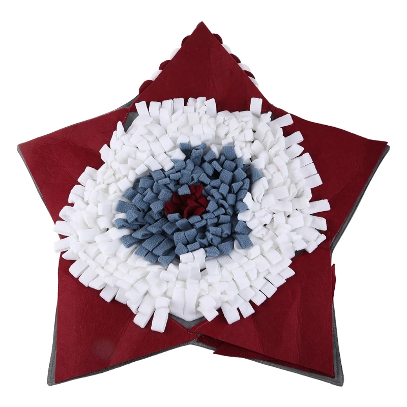 

Pet Dog Shaped Snuffle Mat Nose Smell Training Blanket Sniffing Pad Slow Feeding Bowl Food Dispenser Carpet Relieve Stress