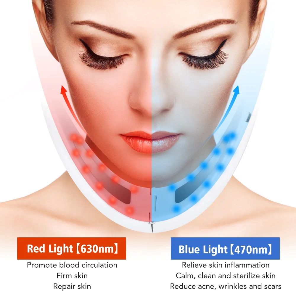 Portable Rechargeable Facial Massager Device with LED Display