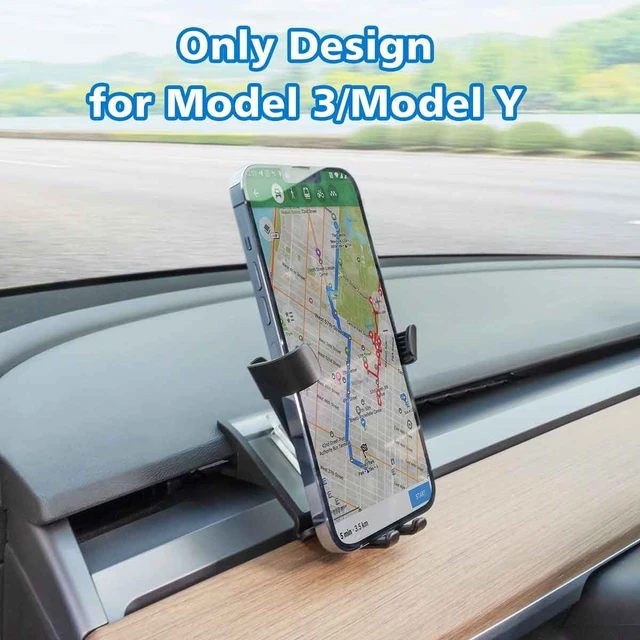 For Tesla Model 3 Model Y 2017- 2021 2022 2023 2024 Car Phone Holder Mobile  Cellphone Stand Support Mount Vent Clip Accessories - AliExpress