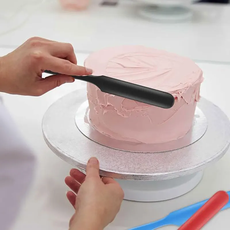 Silicone Long Scraper Heat-resistant Mix, Scratch, Fold, Stir Jam Spatula for Cream Cake Making Gadgets Baking Tools for Cakes