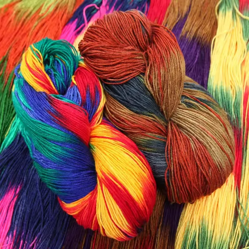50g/ball Gradient Color Woven Crochet Hook Warm Acrylic Wool DIY Hand Woven Crochet Scarf Thread Scarf Supplies