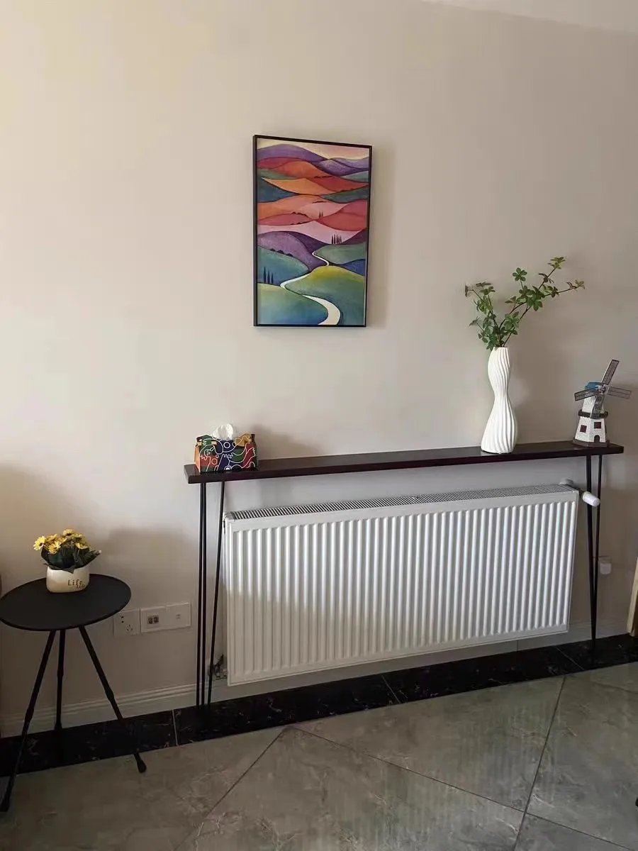 Simple Narrow Long Table Entrance Console Table Living Room Furniture for Warm Air Sheet Small Strip Wall Against Tab