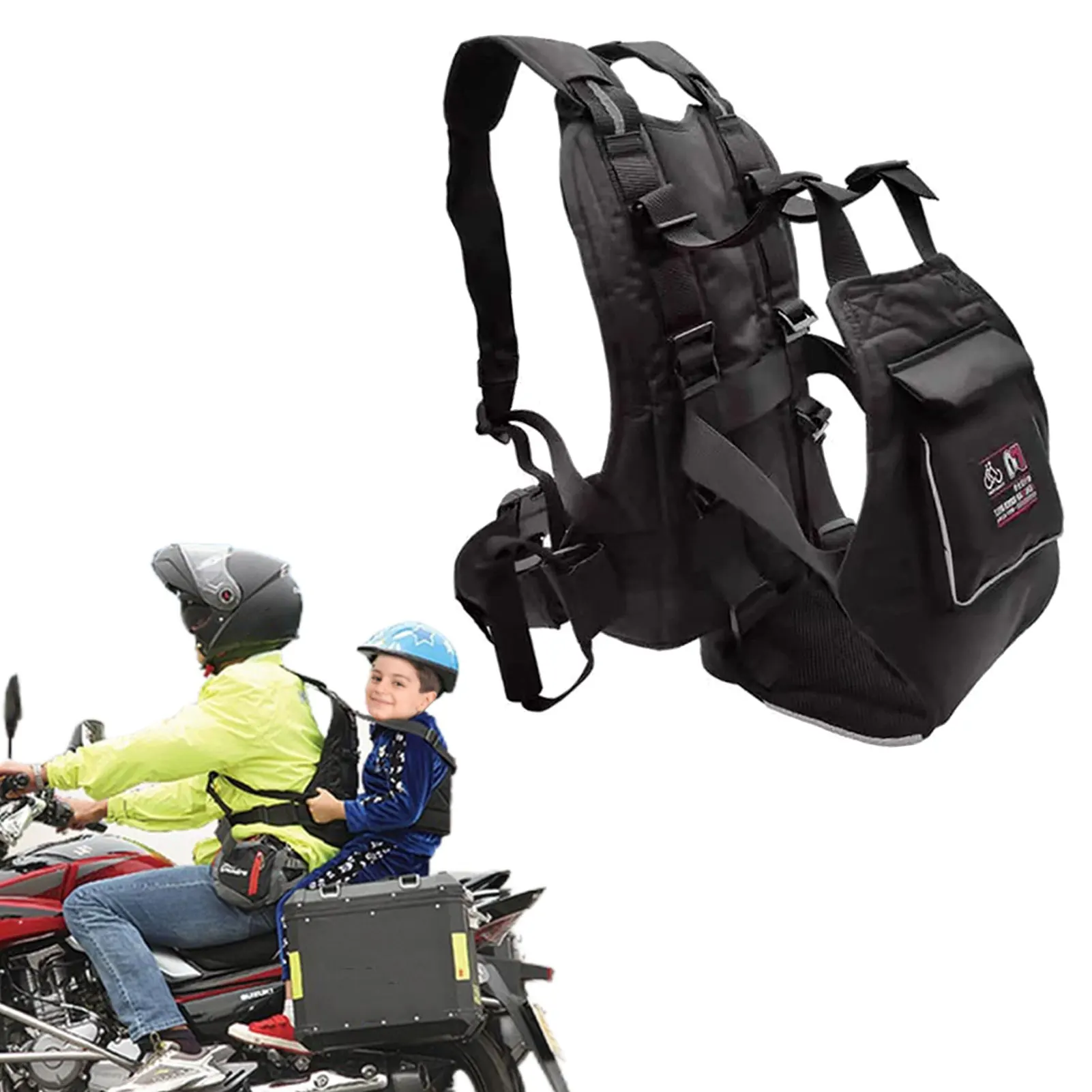 Universal Motorrad Sicherheit Gürtel Für Kinder Mit Lagerung Tasche Hinten  Sitz Haltegriff Strap Harness Einstellbar Kind Reflektierende Streifen -  AliExpress