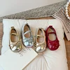 2024 Spring&Autumn Children's Little Leather Shoes for Girls Korean Girls' Soft Sole Bow Anti Slip Fashion Princess Single Shoes 1