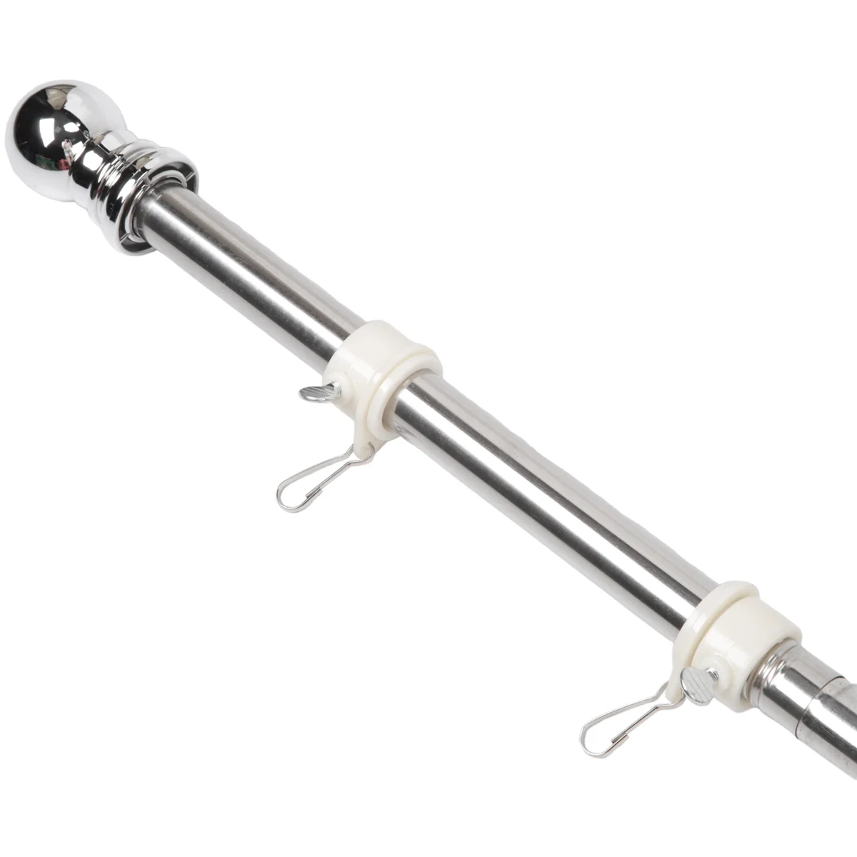 Flagpole Stainless Steel Flagpole Suitable for House Courtyard Garden Anti-Rust (Silver Pole Only)