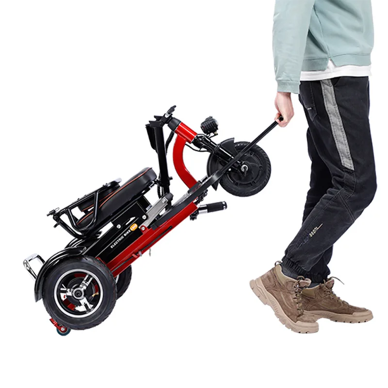 wholesale adult 3 wheel elderly enclosed folding mobility electric tricycles three wheel scooter for handicap 3