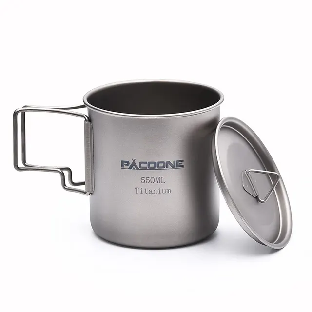 PACOONE Titanium Camping Mug 2