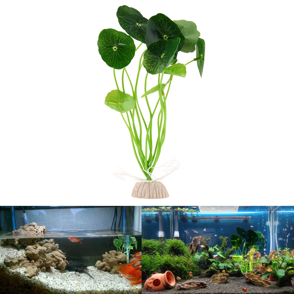 Artificial Lotus Leaf Aquarium Grass: Vivid and Non-toxic Garden Decoration