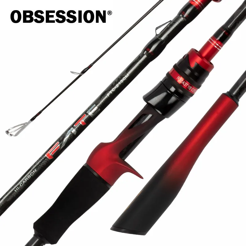 OBSESSION Carbon M Tip Fishing Rod 1.98m 2.13m 2.28m 2.43m 2.7m 3m Spinning  Casting Ultralight Sections Travel Portability Rod