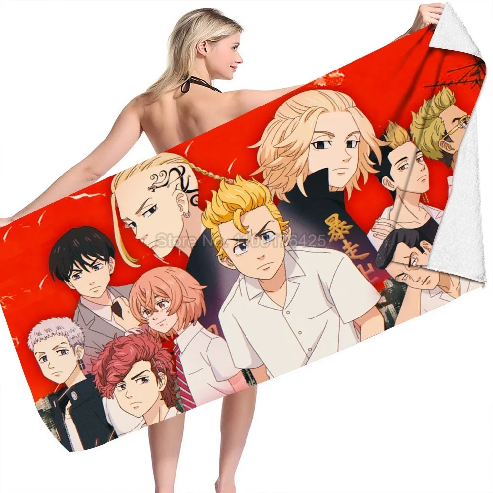 Tokyo Revengers Series Printed Bath Towel 3d Cartoon Anime Microfibre ...