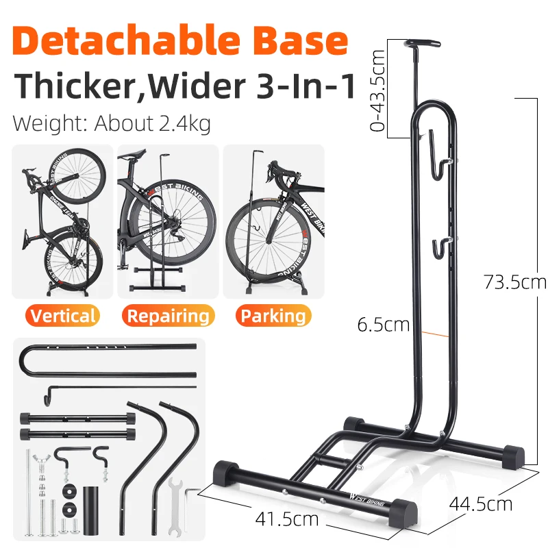 West Biking-多機能自転車パーキングラック,3 in 1,屋内ガレージ
