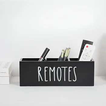 Wooden Remote & Desk Organizer 1