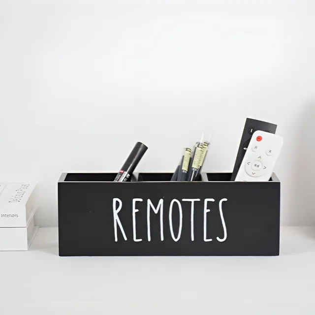 Wooden Remote & Desk Organizer 1