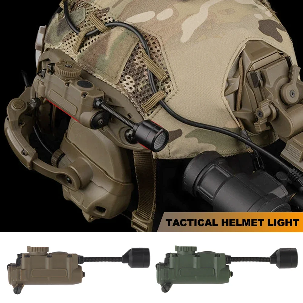 1Pc Tactical Helmet Torch Light 4 Modes Hunting Helmet Lamp Nylon Energy-saving Strong for Hunting Camping Airsoft Equipment
