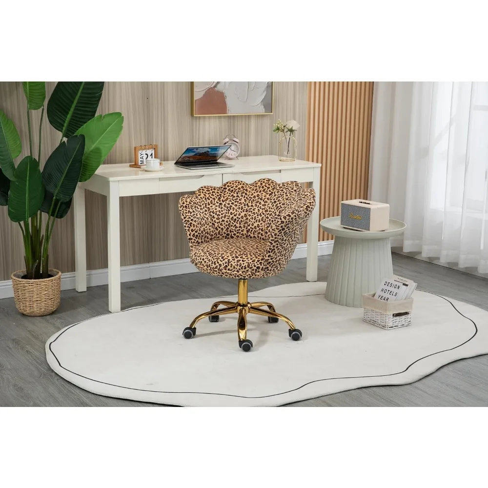 Velvet Swivel Desk Chair 5