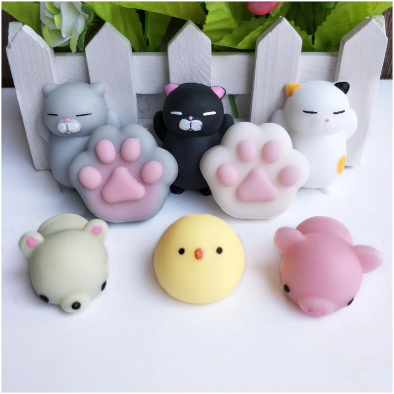 5-50PCS Kawaii Squishies Mochi Anime Squishy For Kids Antistress