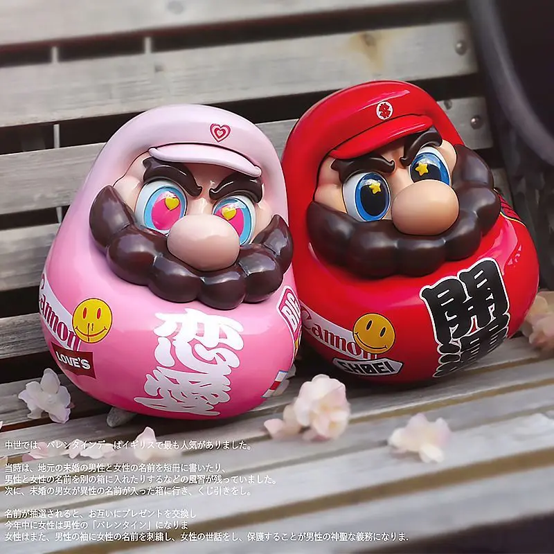 10cm Cartoon Super Daruma Statue Moldel Creative Fashion Trendy