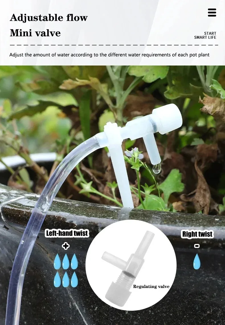 Solar Powered Automatic Drip Irrigation Kit System, DIY Self Watering Device for Garden, Patio, Greenhouse & Potted Plants - 4