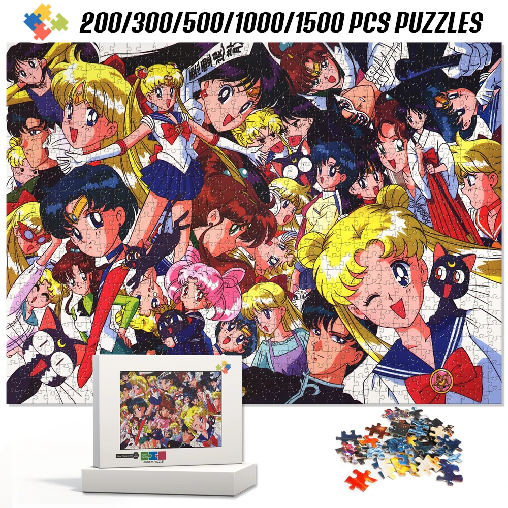 Japanese Anime Sailor Moon Adult/children Puzzle Toy Cardboard