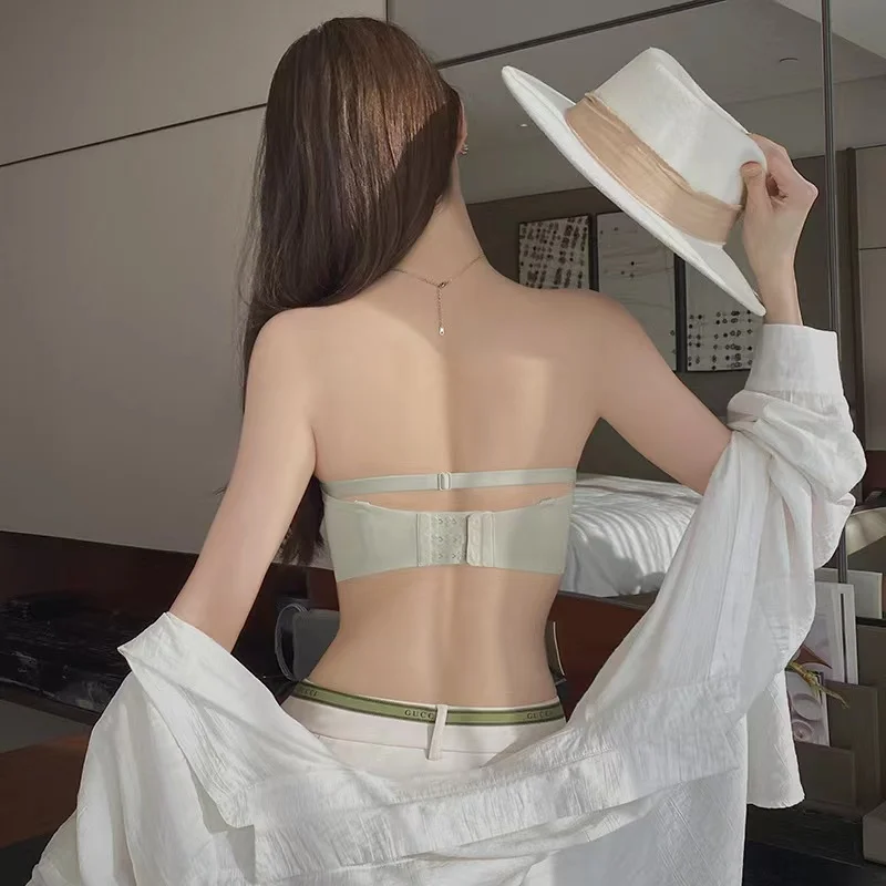 Strapless Seamless Push-up Women's Bra Without Steel Ring Anti-sagging Anti-slip Sexy Beautiful Back Sling Ladies Underwear 5