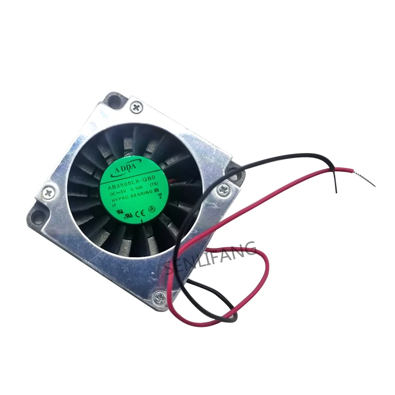 Для ADDA AB3505LX-QB0 DC 5V 0.10A 35X35X07MM 2-проводной серверный квадратный вентилятор |