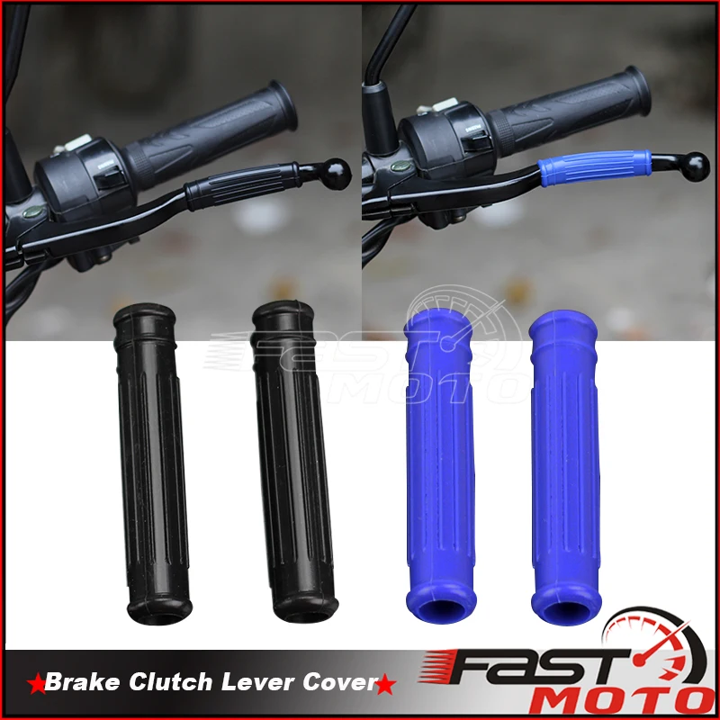 

Black Blue Handlebar Brake Clutch Lever Grips Anti-skid Bike Handle Bar Grips Rubber Covers Vintage MX Bike Street Dirt Bikes