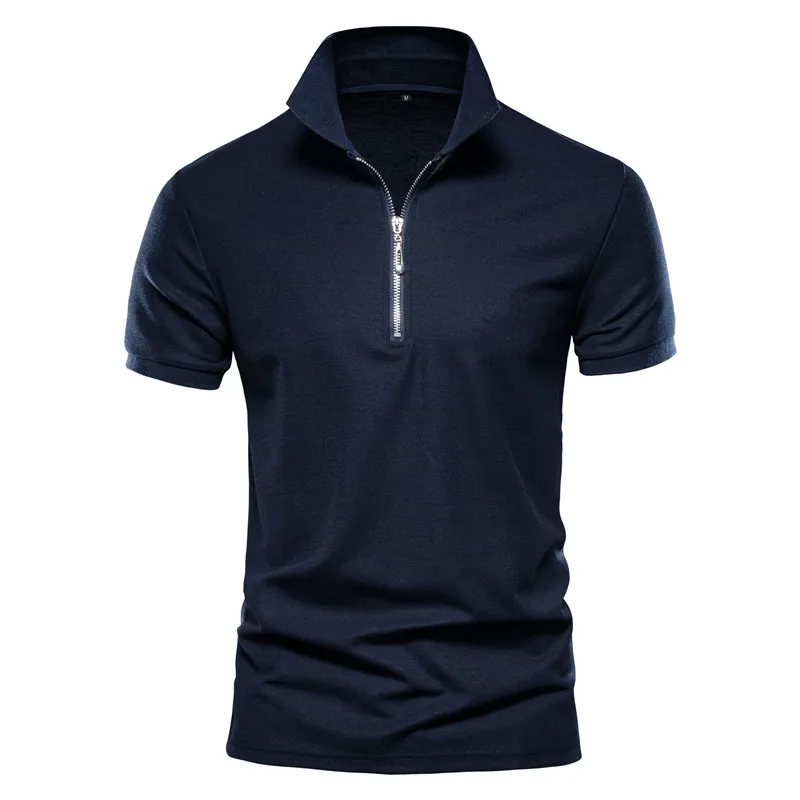 Embroidery 35% Cotton Polo Shirts for Men Casual Solid Color Slim Fit Mens Polos New Summer Fashion Brand Men Clothing